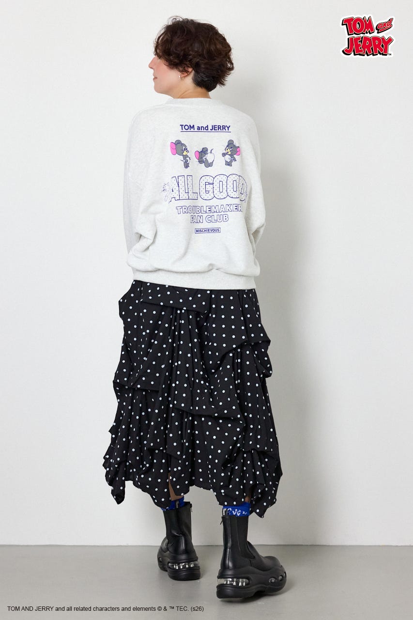 (TOM and JERRY)アソートスウェットトップス L/T.GRY FREE