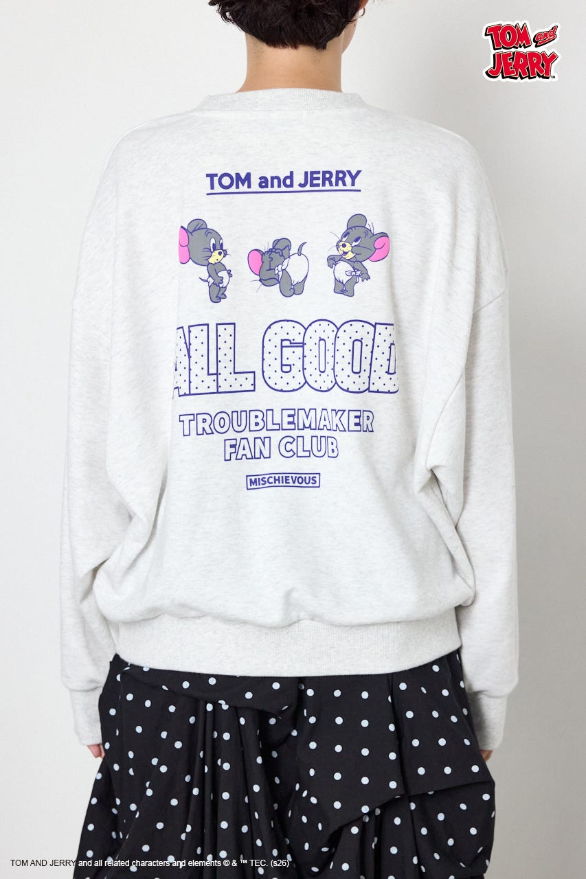 (TOM and JERRY)アソートスウェットトップス L/T.GRY FREE