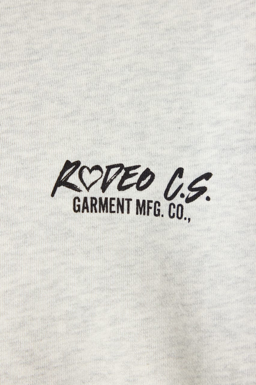 【UNISEX】ベアデニムアップリケスウェットトップス L/T.GRY FREE