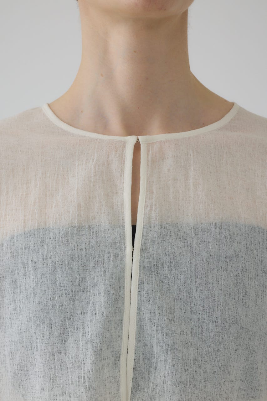 【RESTOCK PRE ORDER】Open sleeve sheer SH WHT FREE