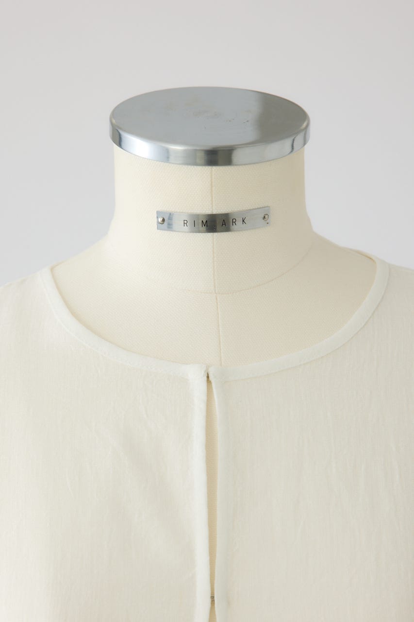 Open sleeve sheer SH WHT FREE