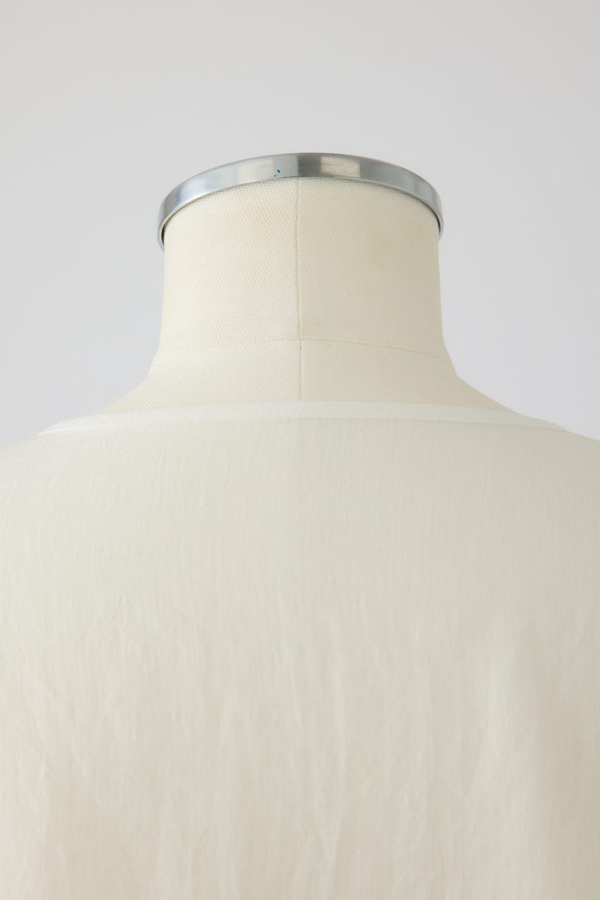 Open sleeve sheer SH WHT FREE