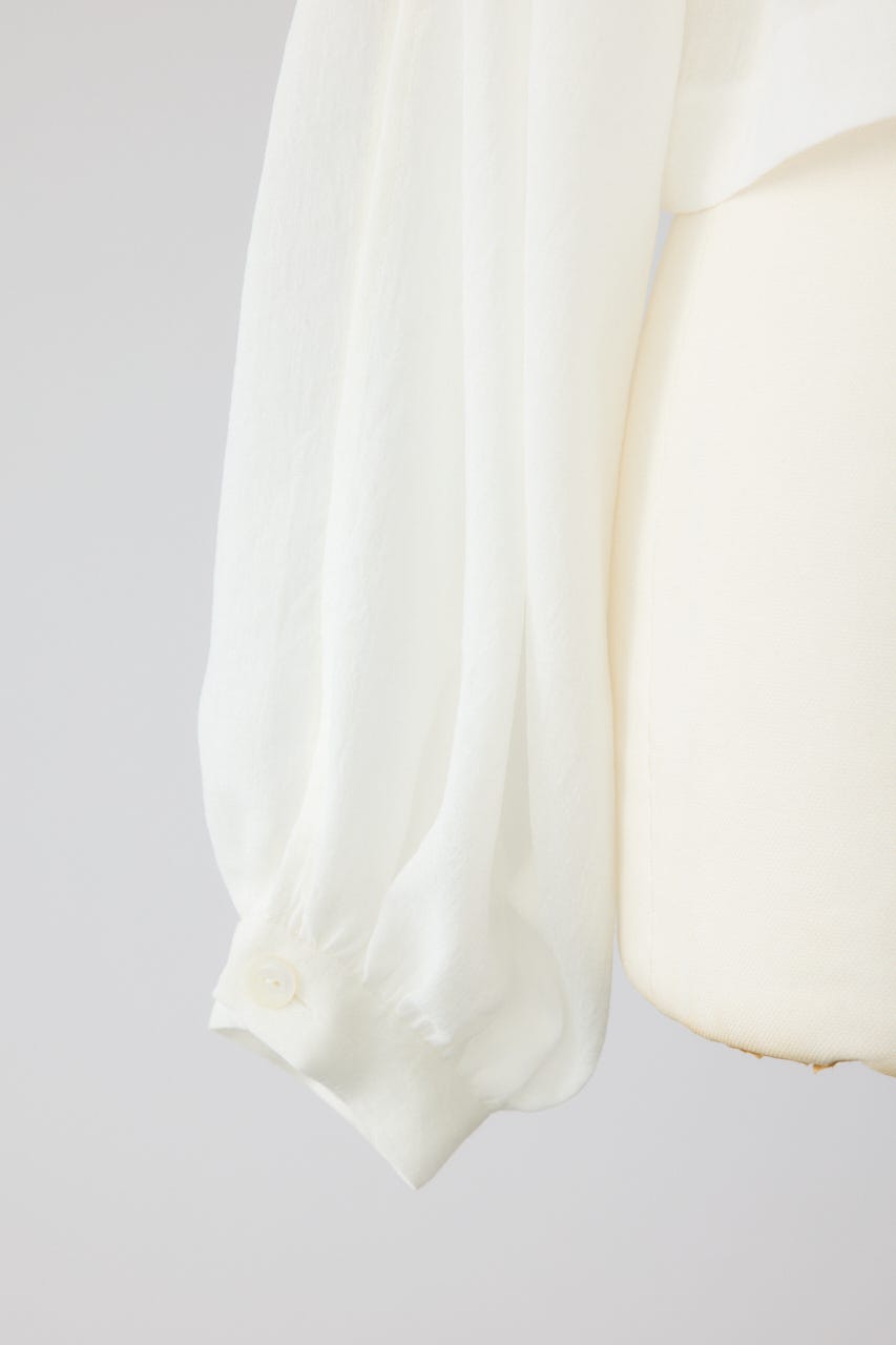 Open sleeve sheer SH WHT FREE