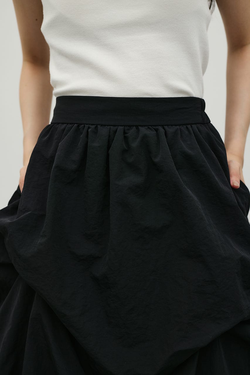 ランダムタックフレアスカート BLK S