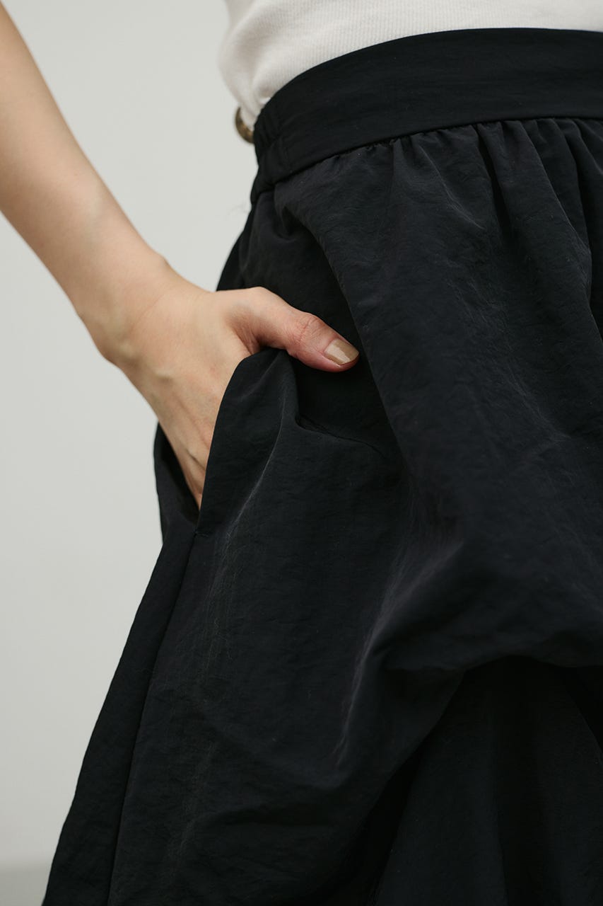 ランダムタックフレアスカート BLK S