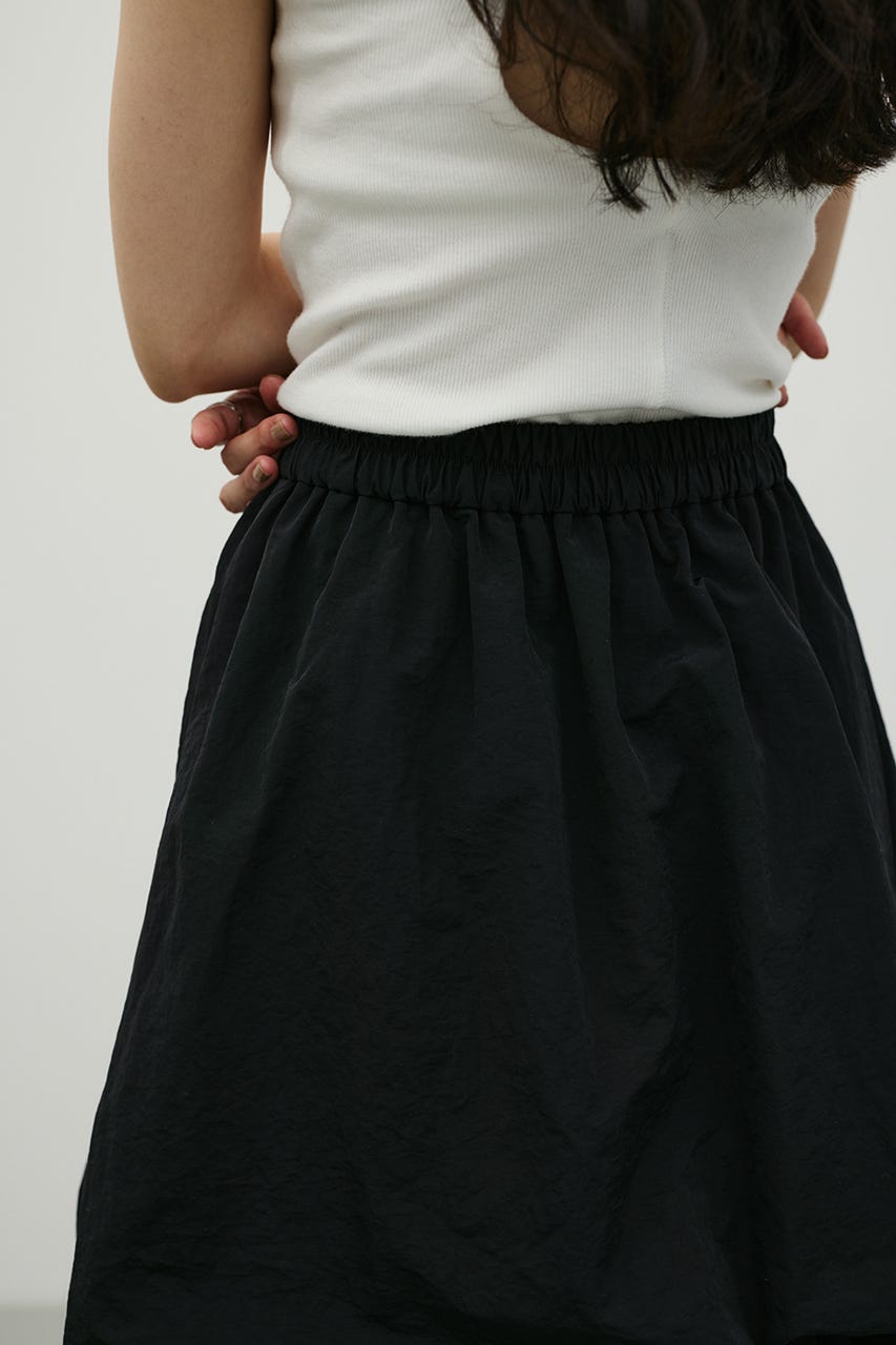 ランダムタックフレアスカート BLK S