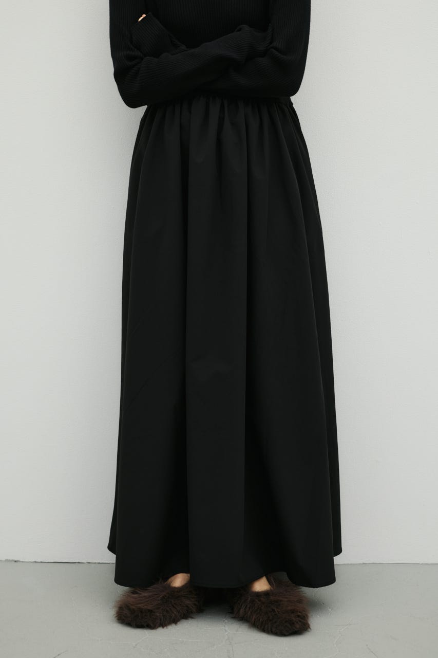 ハイネックコンビネーションワンピース BLK S