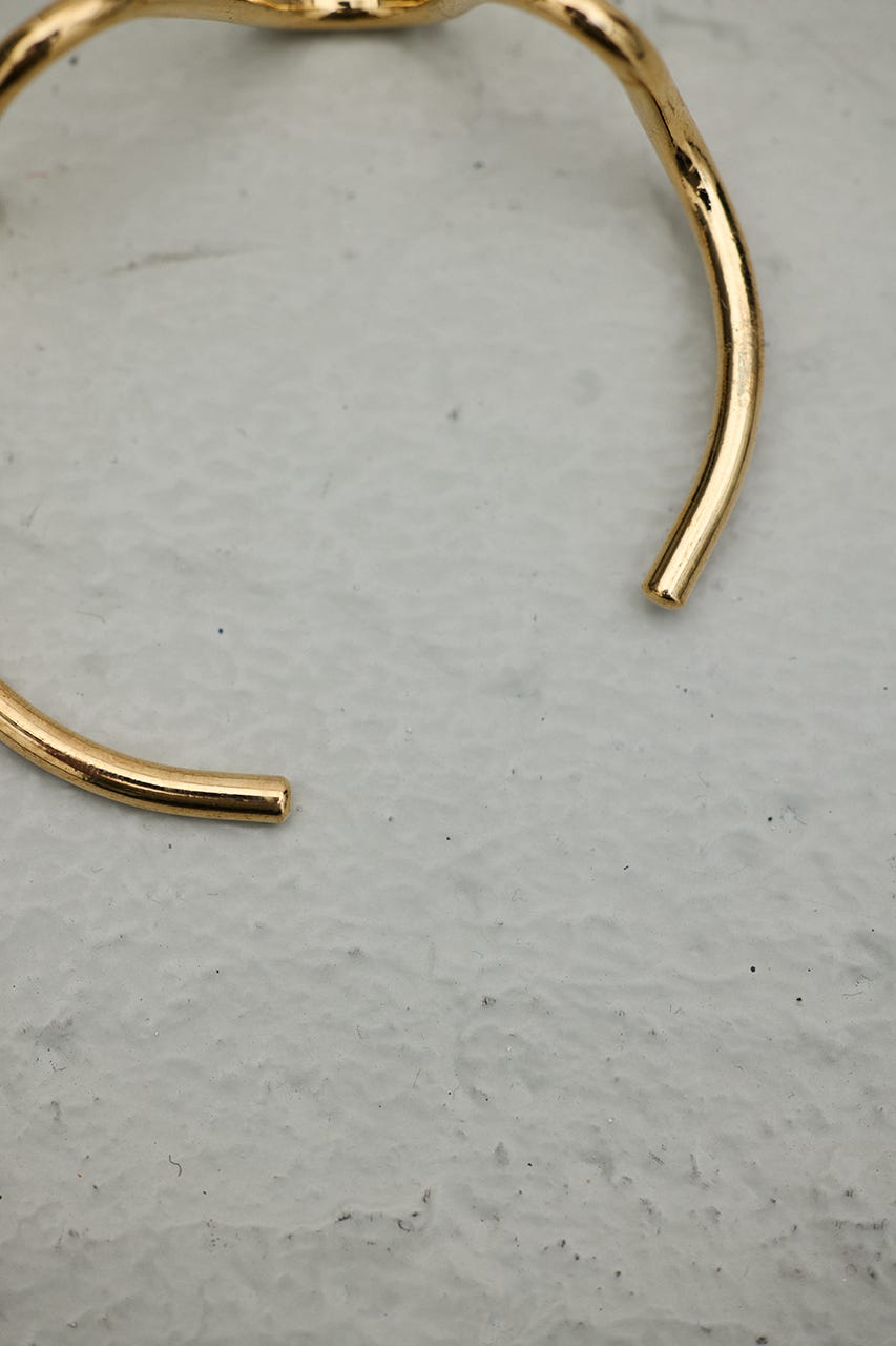 ウェーブラインバングル GLD FREE