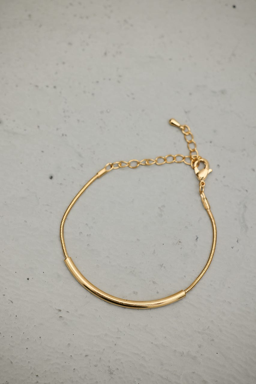 ラインモチーフブレスレット GLD FREE