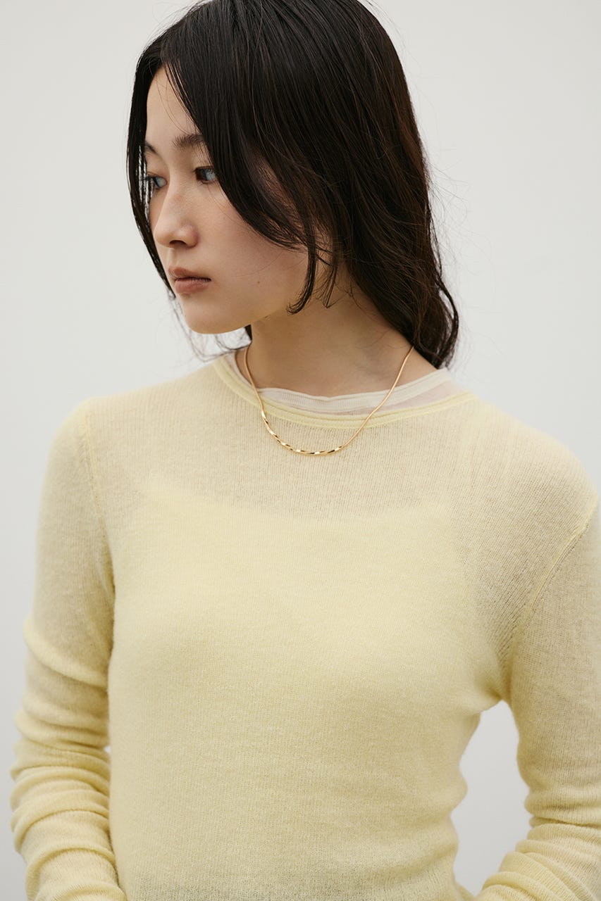 ツイストラインモチーフネックレス GLD FREE
