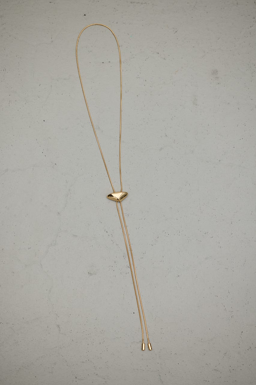 トライアングルモチーフロングネックレス GLD FREE