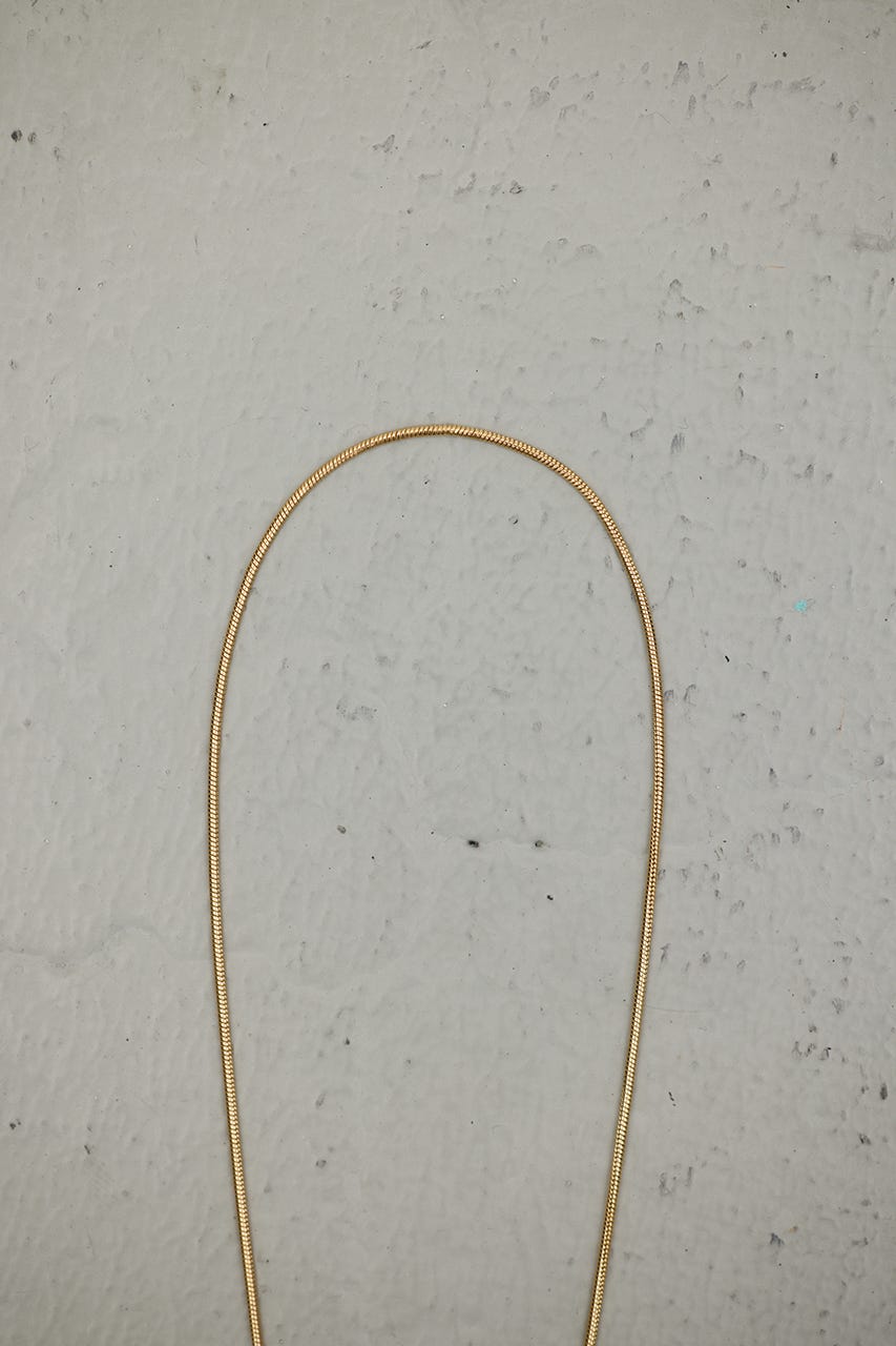 トライアングルモチーフロングネックレス GLD FREE