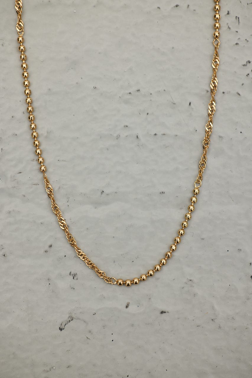 ランダムチェーンネックレス GLD FREE