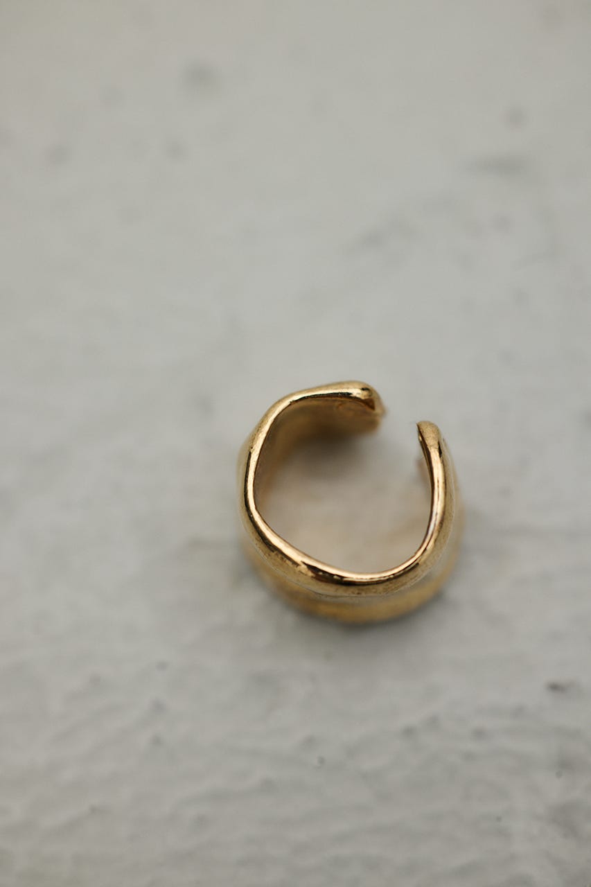 ワイドバンピーイヤーカフ GLD FREE