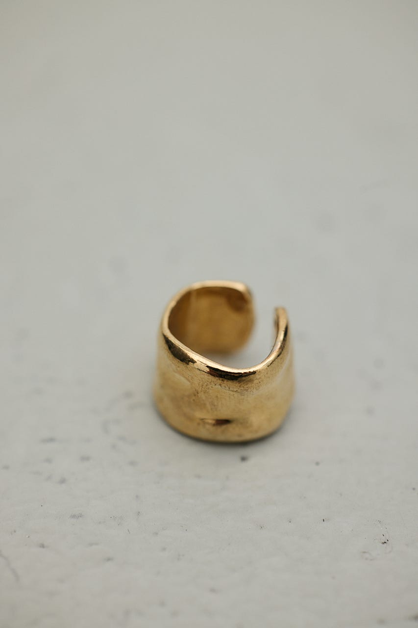 ワイドバンピーイヤーカフ GLD FREE