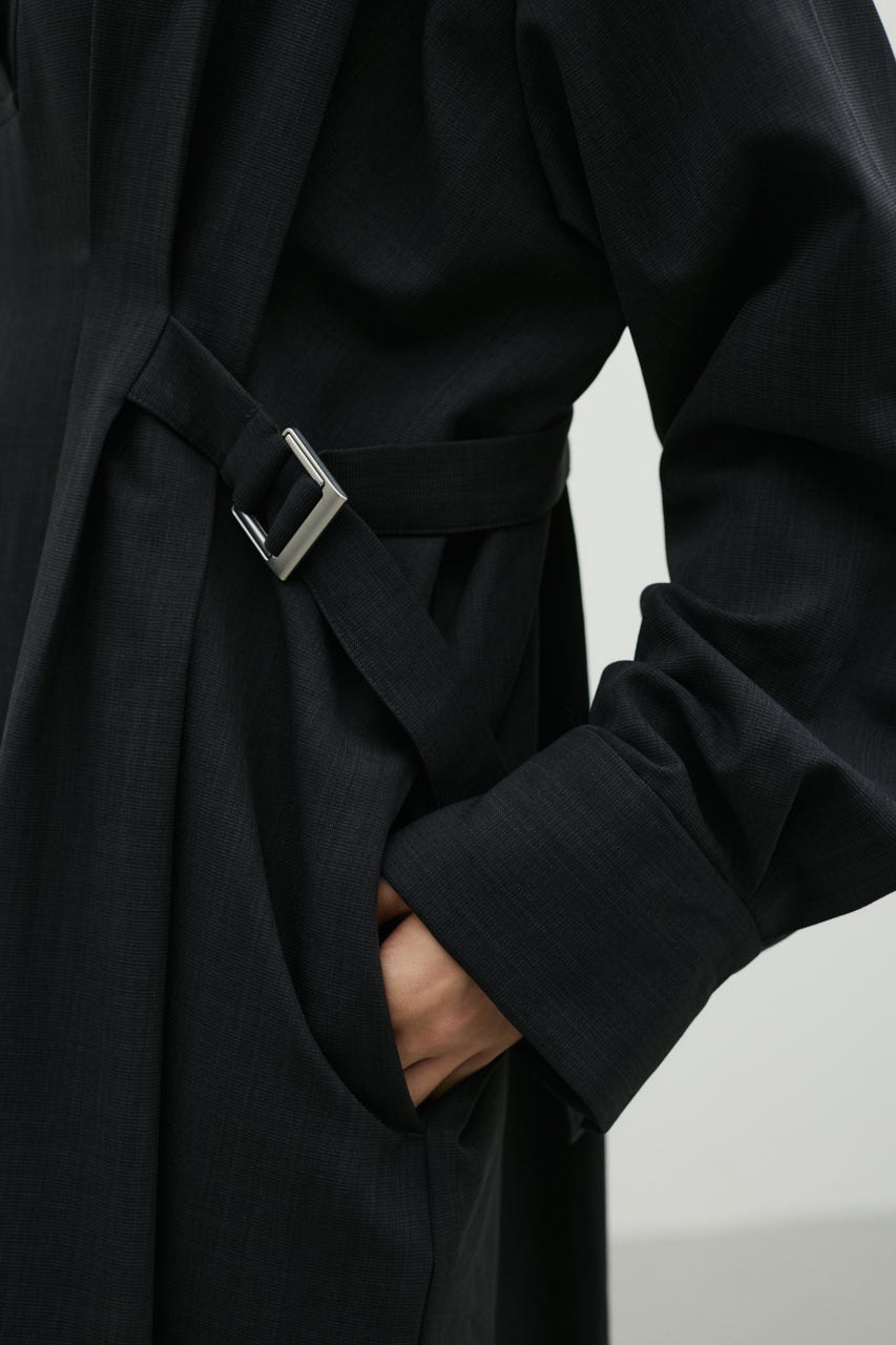 サイドバックルロングスリーブワンピース C.GRY S