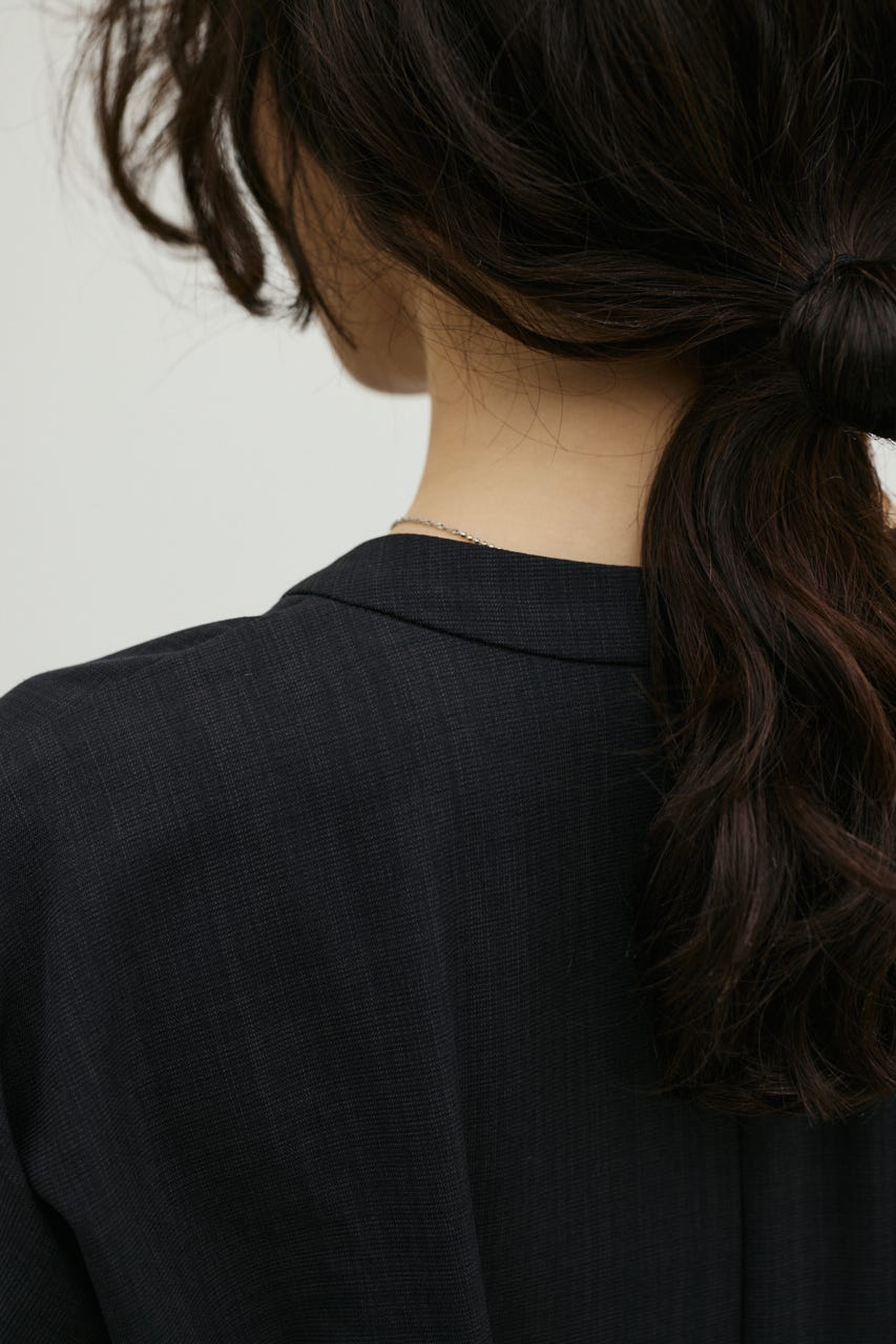 サイドバックルロングスリーブワンピース C.GRY S