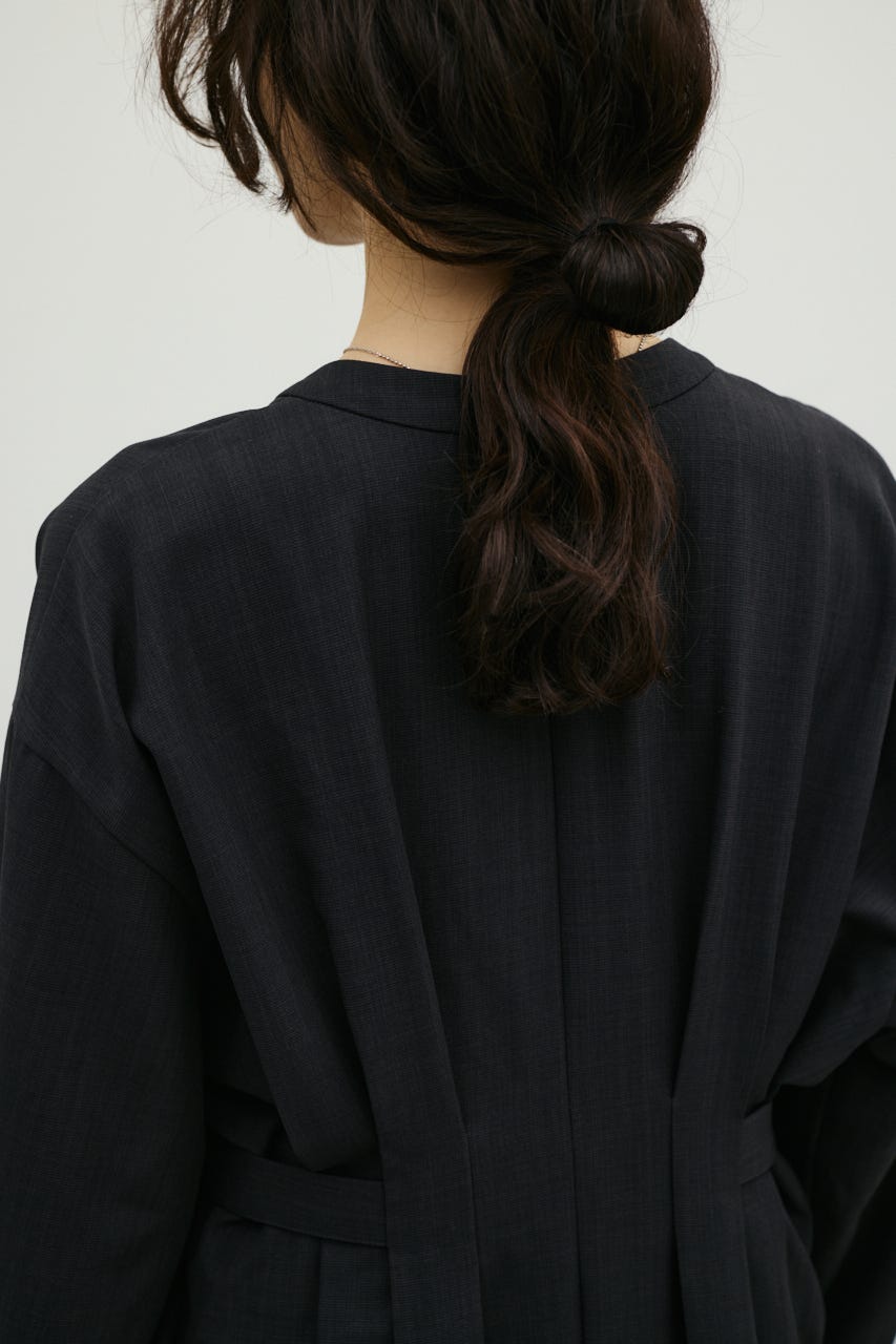 サイドバックルロングスリーブワンピース C.GRY S