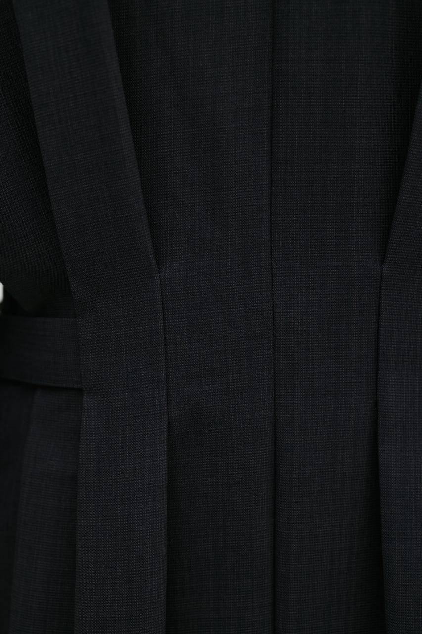 サイドバックルロングスリーブワンピース C.GRY S