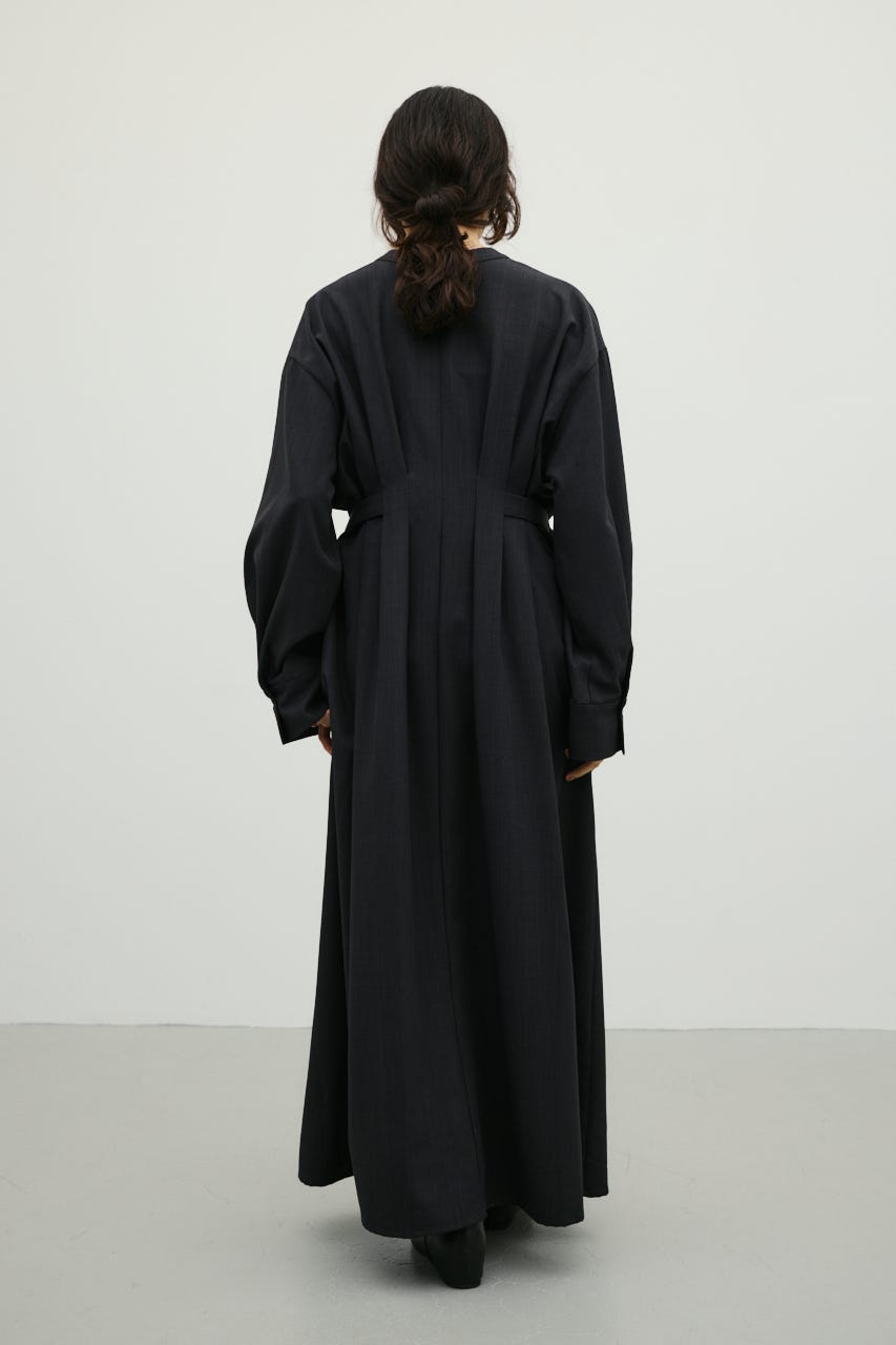 サイドバックルロングスリーブワンピース C.GRY S
