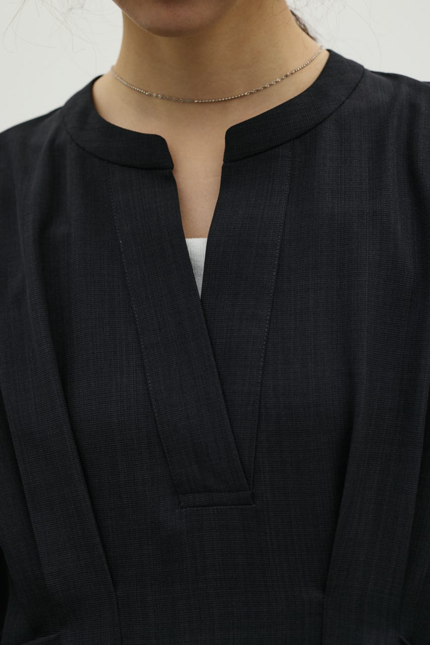 サイドバックルロングスリーブワンピース C.GRY S