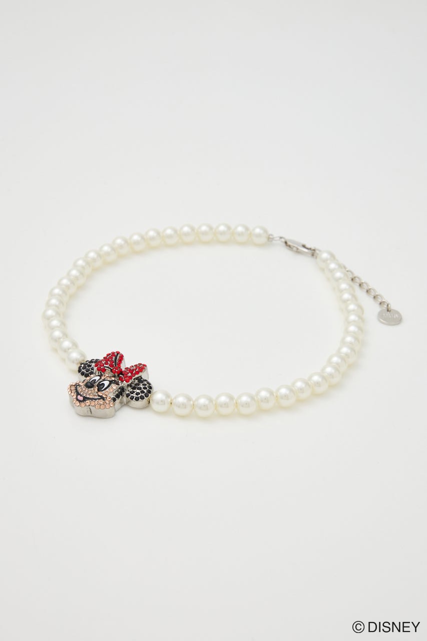 MD F/PEARL CHARM NECKLACE（MINNIE） RED FREE