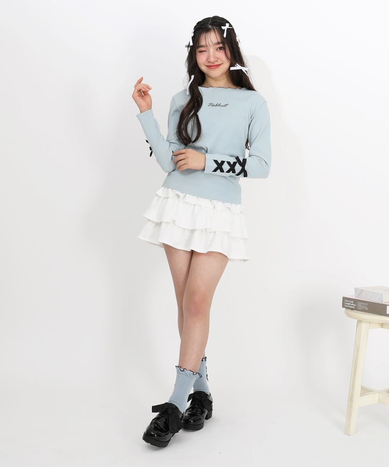 6/18～20%OFF SALE PINKHUNT 3段フリルスカート 1319K (トップス別売り
