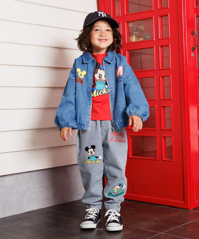 7/9～50%OFF SALE ディズニー デニムジャケット 1252K(80cm ミッキー