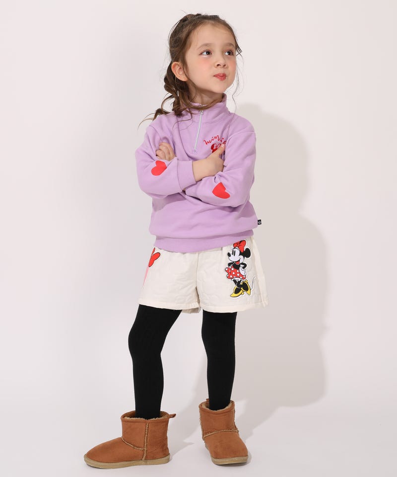 11/19NEW ディズニー キルティングショートパンツ 1140K(80cm ミニー