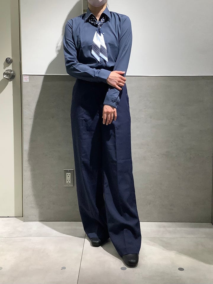 吸水速乾】【COFREX】 スキッパー 長袖 形態安定 レディースシャツ(S