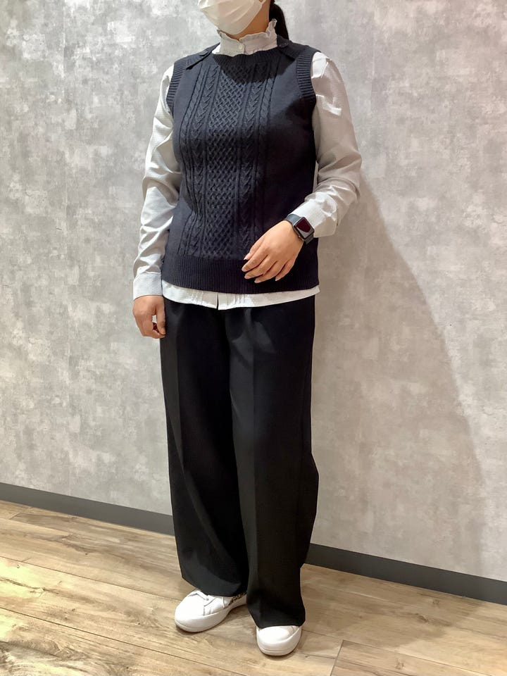 COFREX】 ひねりピンタックブラウス 長袖 レディースデザインシャツ(S