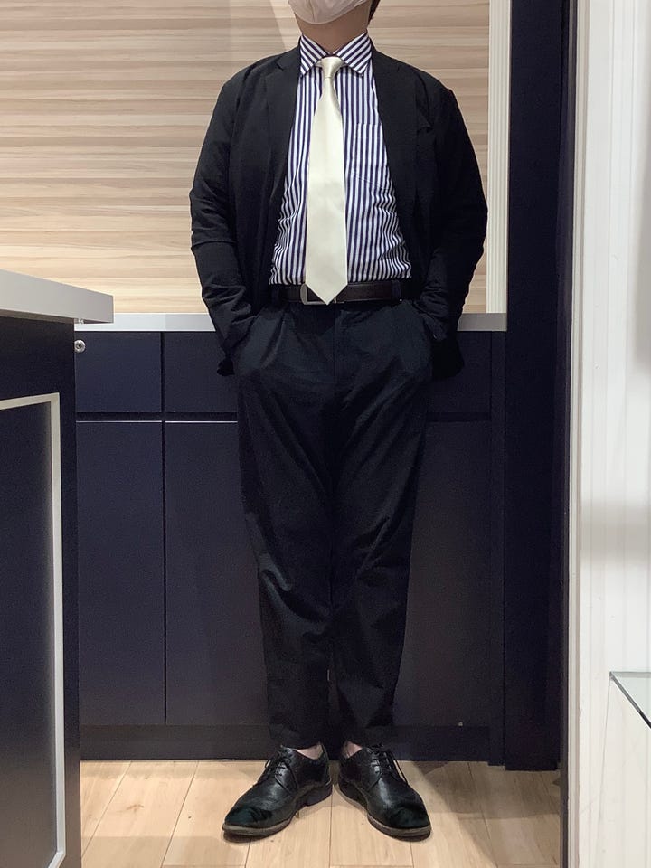 超形態安定】 ワイド 長袖 形態安定 綿100% ワイシャツ(S37-80