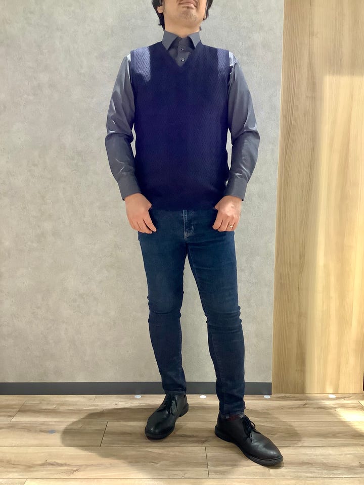 【名古屋限定】OVY チャコールグレー シャツ ストライプ柄シャツコート LE SOUK HOLIDAY｜クロスプラス公式通販サイト