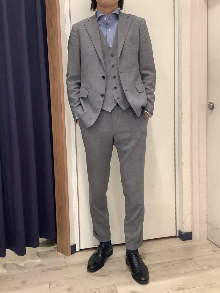 超形態安定】 ホリゾンタルワイド 長袖 形態安定 ワイシャツ(S37-80