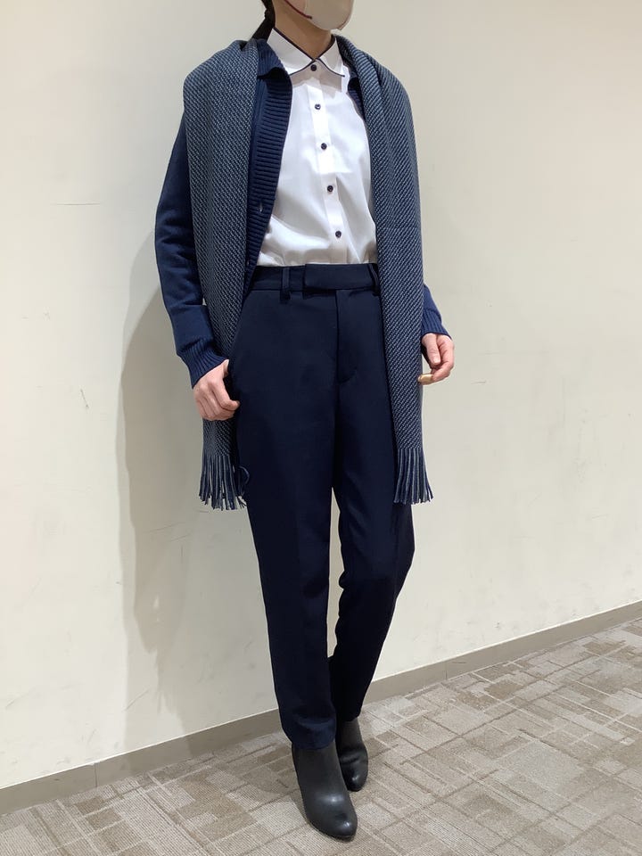 【珍品】MARTIN MARGIELA 10CORSOCOMO マフラー 紺 ウォッシャブルカシミヤ プレーンマフラー（07-56RM01-205
