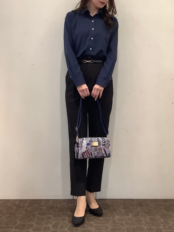 吸水速乾】【COFREX】 レギュラー 長袖 形態安定 レディースシャツ(S
