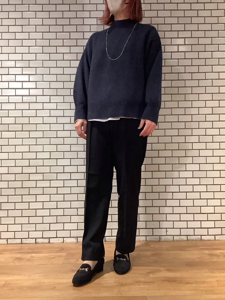 Pitta Re:)】 ニット 畦ハイネック プルオーバー レディース(M