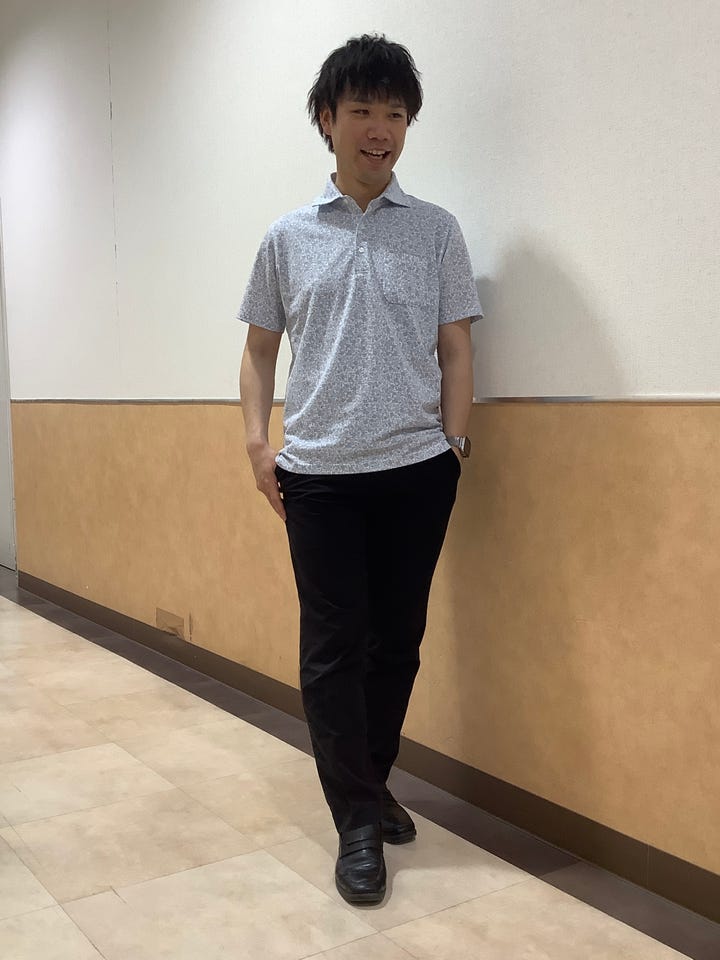 フラワー 総柄プリント ポロシャツ 半袖 メンズ(M サックス): 東京