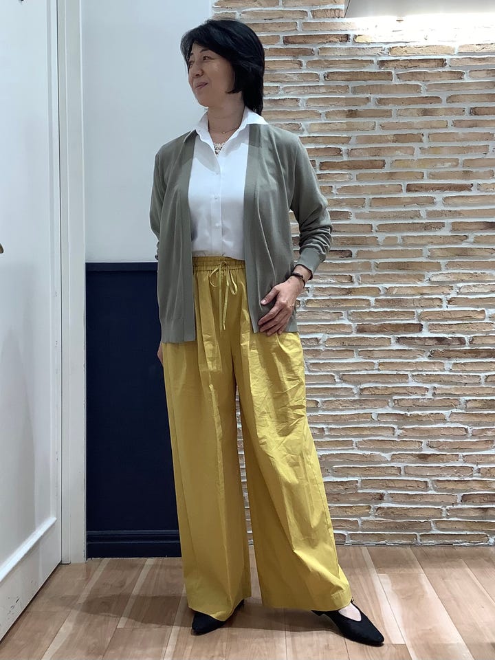 ニット ドライレーヨン ミドル丈 トッパーカーディガン レディース(M