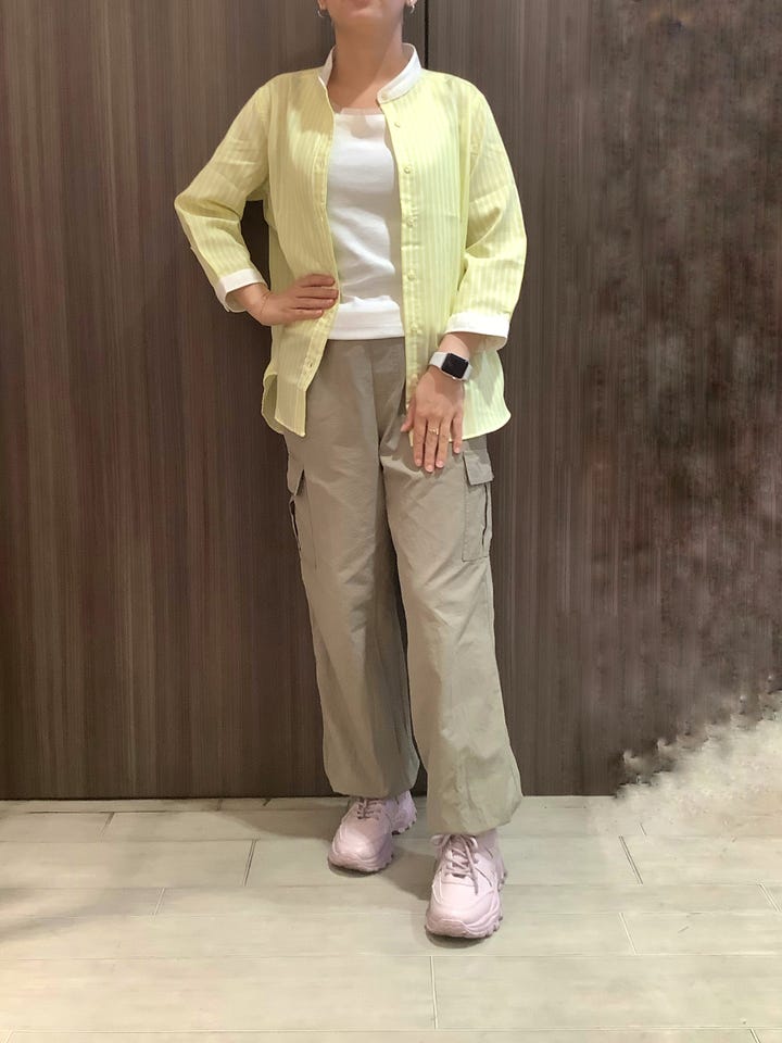 Pitta Re:)】 カジュアルシャツ ふわっとガーゼシャツ 七分袖 綿100