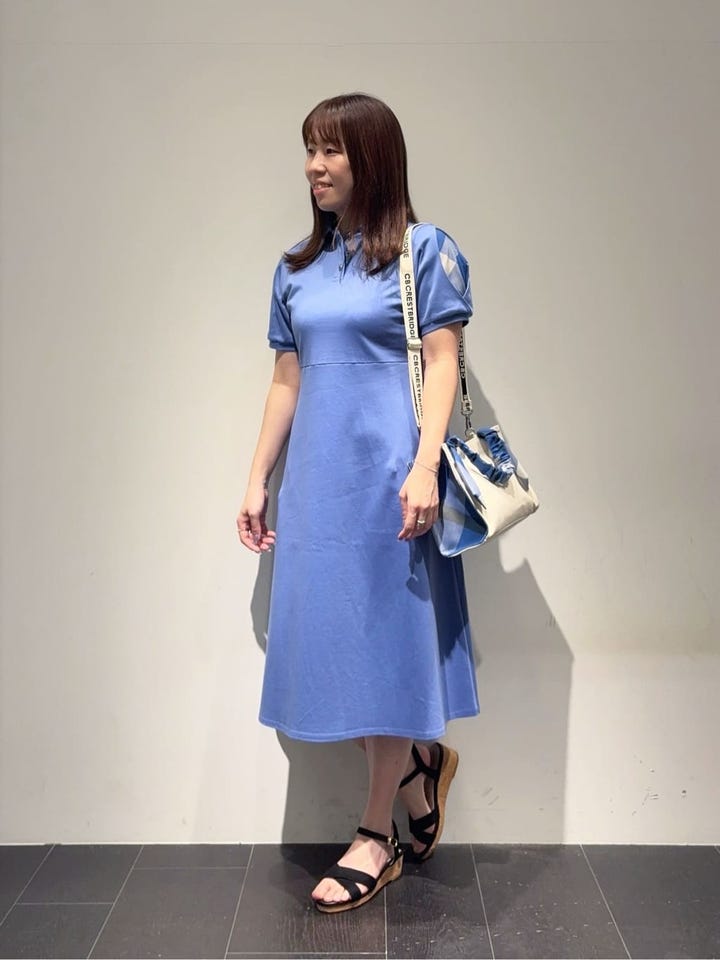 BRIEFING ポロワンピース S 青 Megumiの【Quiet checkシリーズ】ポロワンピースの投稿