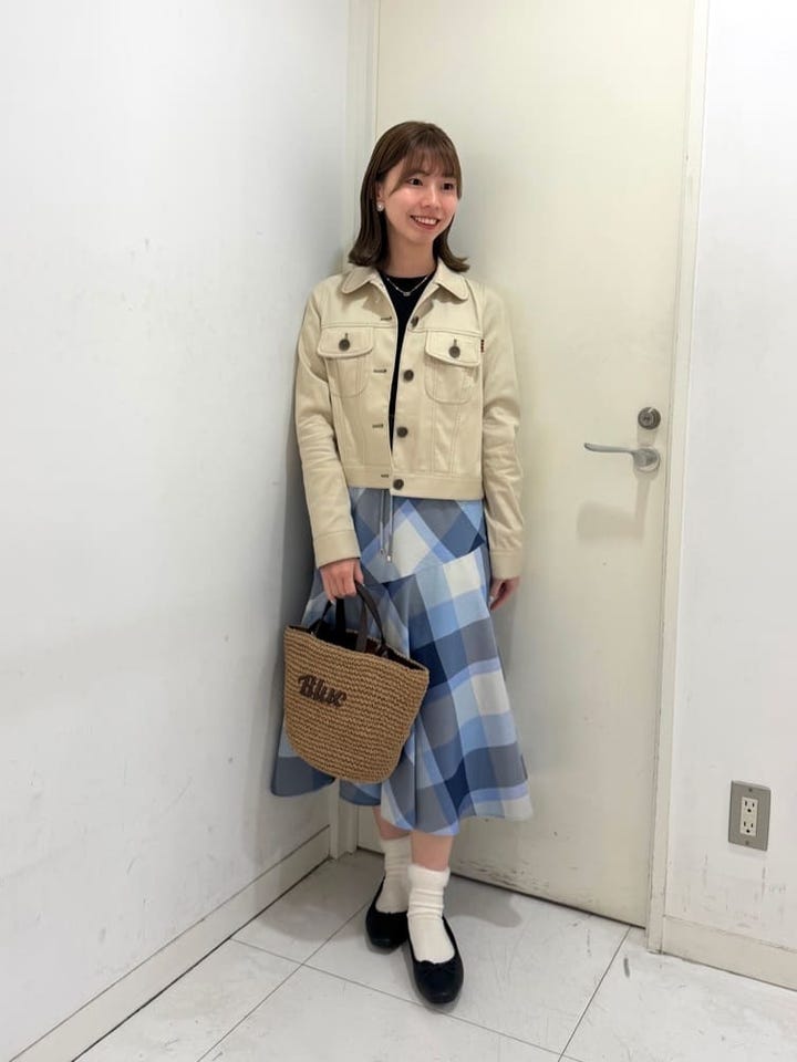 Kyokaのスラブシャンブレーデニムジャケットの投稿