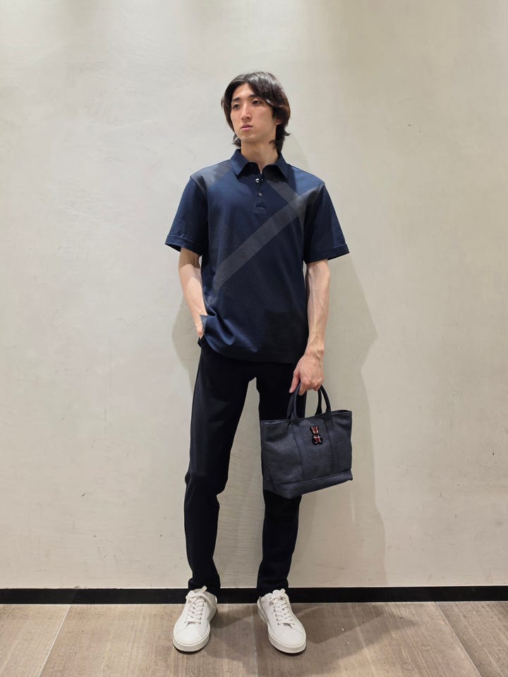 BLACK lab.】ブロックメッシュスキニートラウザーズ（カジュアルパンツ