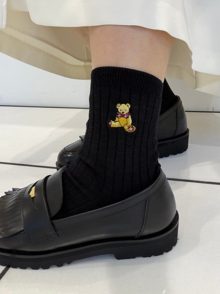 BEAR刺繍タオルハンカチ（アクセサリー）｜BLUE LABEL CRESTBRIDGE