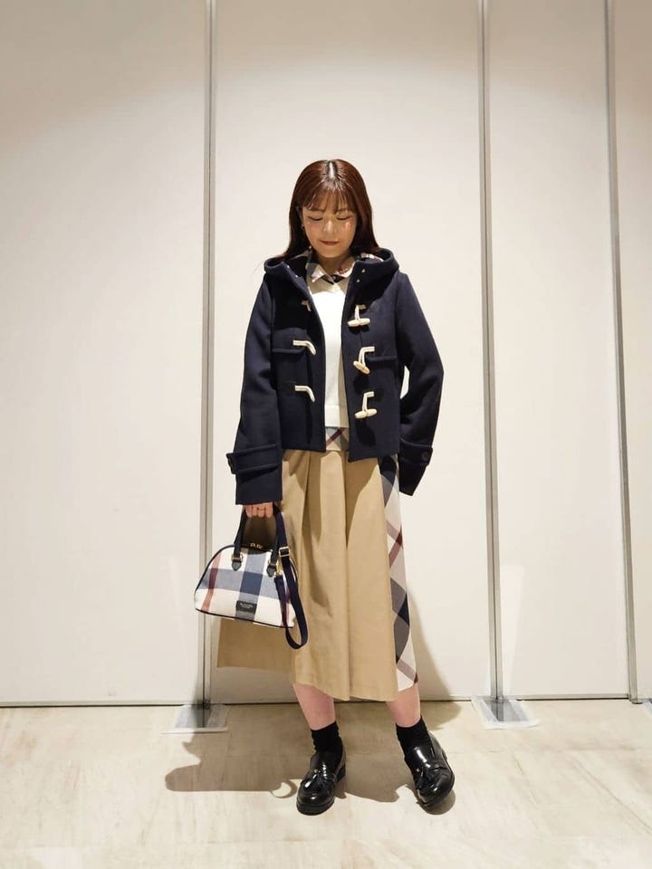 ツイルメルトンショートダッフルコート（コート）｜BLUE LABEL