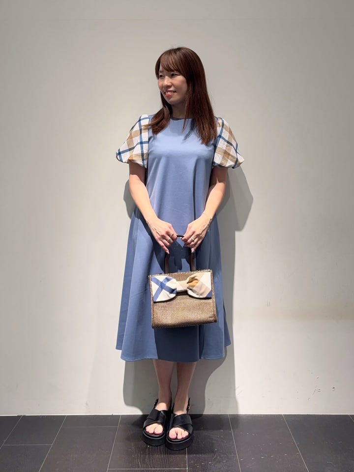Megumiの【Meシリーズ】パフスリーブチェックワンピースの投稿