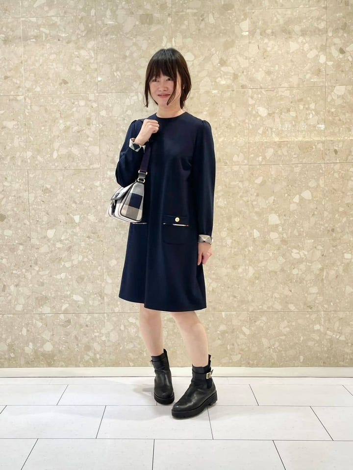 限定カラーあり】アモーレポンチワンピース（ドレス）｜BLUE LABEL