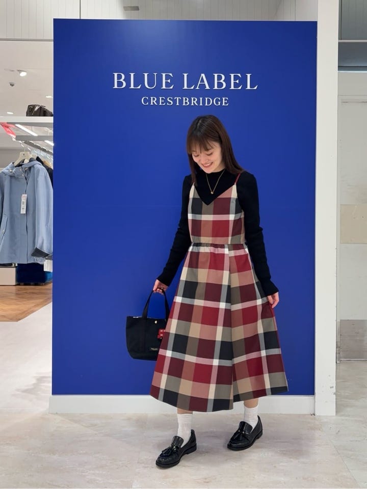 miyuのクレストブリッジチェックライトクロッシングツイルキャミソール