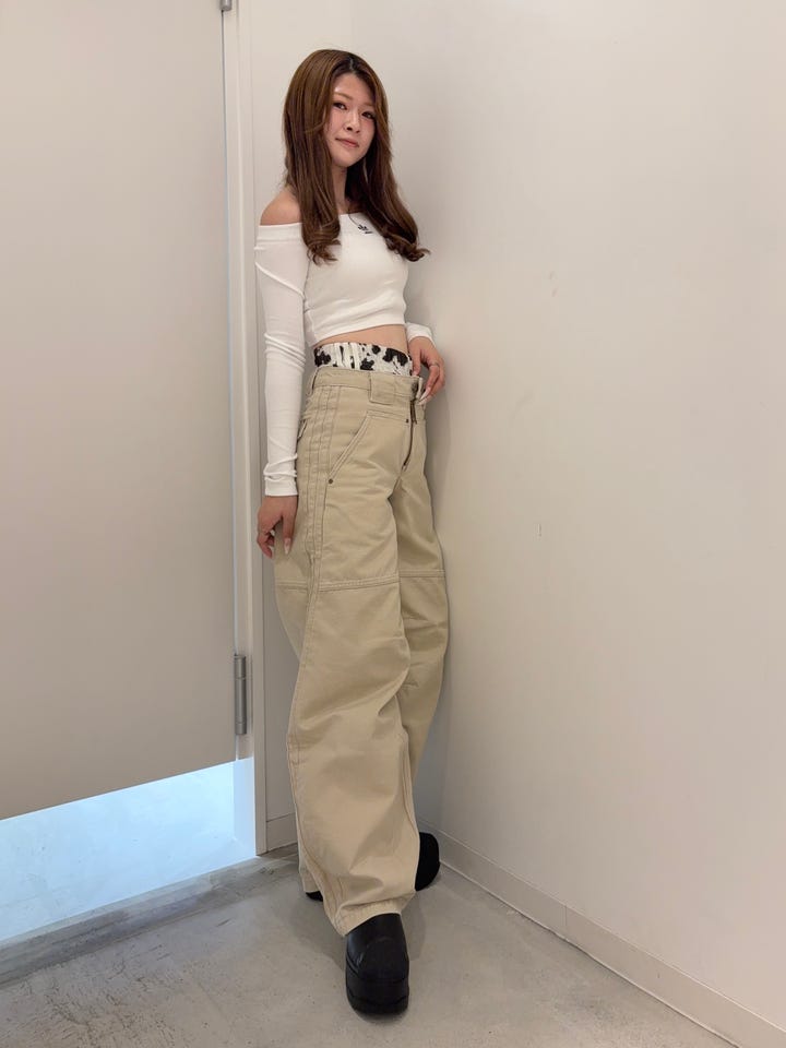 レディース ルーズ トラックスーツパンツ ダークブルー ｜アパレル