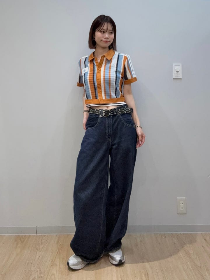 レディース ATHLETIC DEPT ビンテージ合成皮革ジャケット ダーク